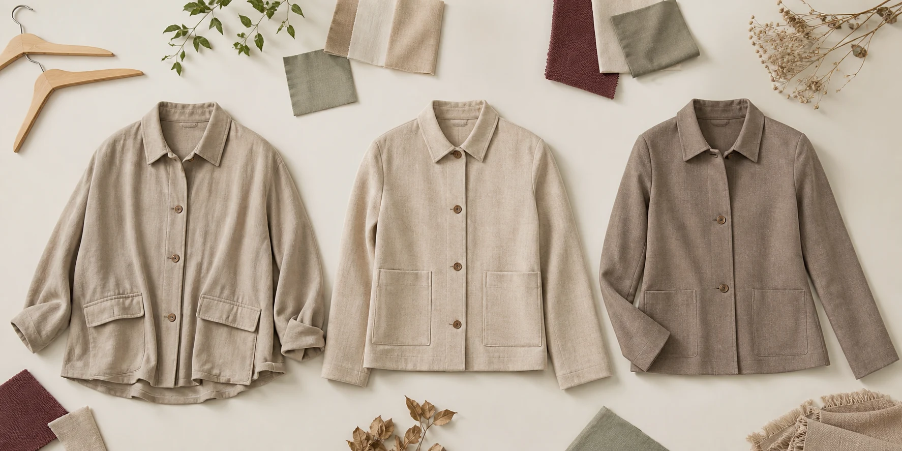 Three equally valued garment-fit variations arranged for a body-neutral comparison.