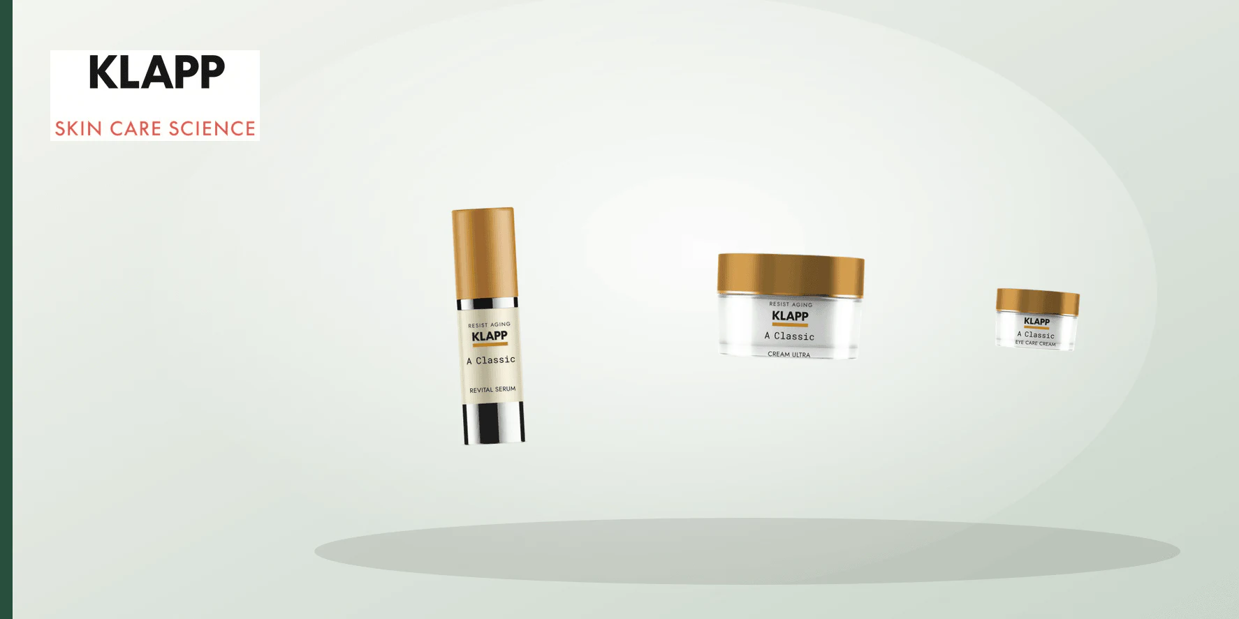 Two simple skincare routine setups, one for morning and one for evening, arranged neatly on a bathroom counter.