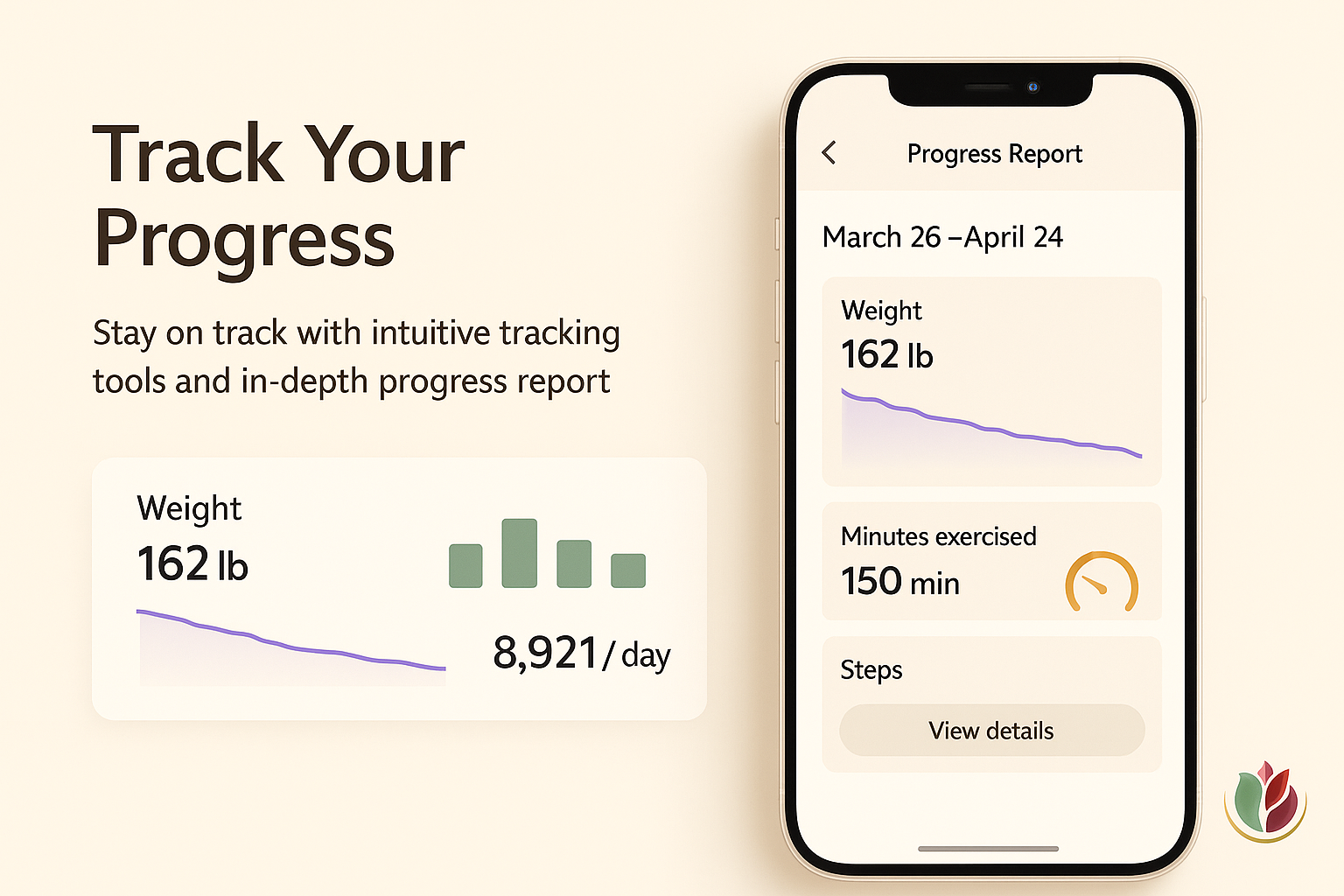 Health360 progress tracking visual