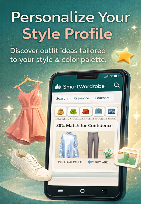 Color theory chart showing warm vs cool tones, neutrals, and outfit color combinations for elegant styling.